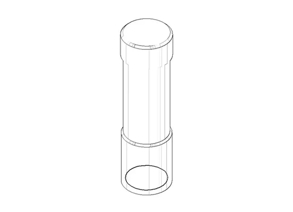 DORNBRACHT Zugstange für Pressure Balance Valve ERSATZTEILE 093109056 Platin gebürstet, 093109056-06 Galeriebild 1